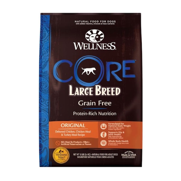 Wellness Core Large Breed Original Dry Dog Food Chicken & Turkey 11.8kg