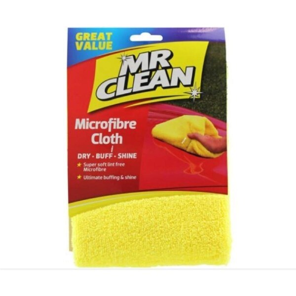 Mr Clean Great Value Microfibre Cloth Dry, Buff, Shine