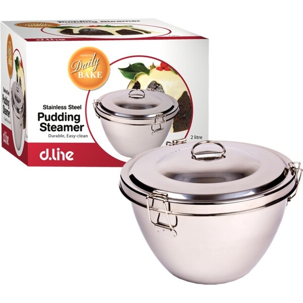 Daily Bake Stainless Steel Pudding Steamer 2litre