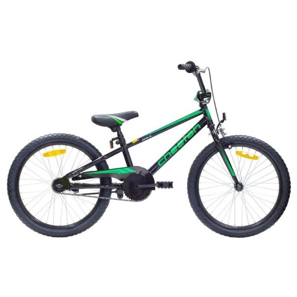 Cheetah Amigo Boys 20 Inch Pedal Bike/Bicycle Black/Neon Green/Silver Kids 5-8y