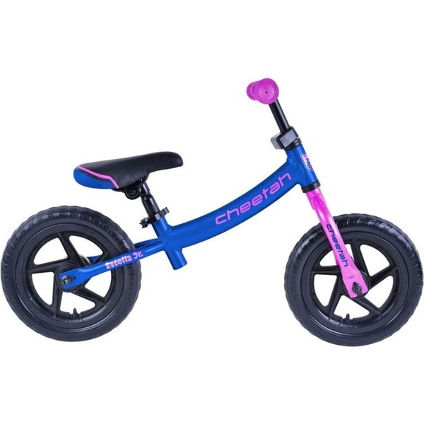 Cheetah Estella Girls Jr 12 Inch Balance Bike/Bicycle Navy Blue/Pink Kids 2-4y