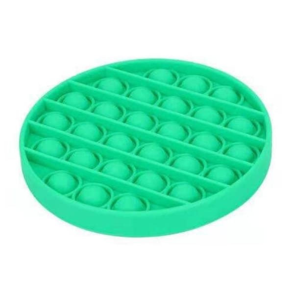 3D Multi Push Pop Its Fidget Toys Push Bubble Kids Focus Sensory Toys Pop it Game Round -Green