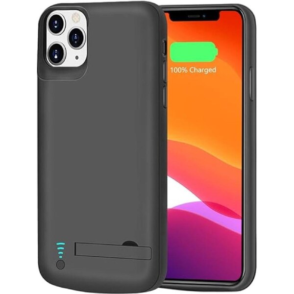 iPhone 12 Pro Max Smart Case with Stand & Power Bank - Slim & Protective