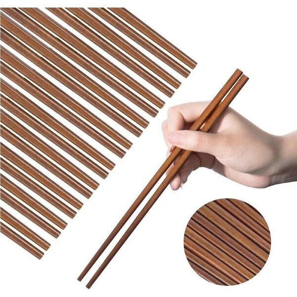 10 Pairs WOODEN CHOPSTICKS Wooden Wood Asian Wedding Dinner Gift High Quality