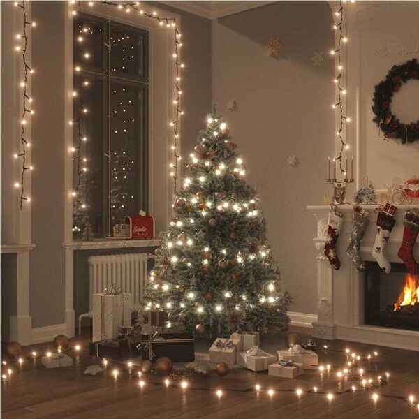 LED String with 150 LEDs Warm White 15 m PVC vidaXL