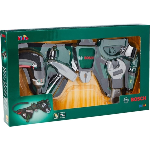 8pc Bosch Tool Belt Set Drill/Saw/Hammer/Screw Driver Kids/Children Play Toy 3+