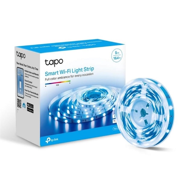 TP-Link Tapo L900-5 Smart Wi-Fi Light Strip, Flexible Length, 3M Adhesive Strip