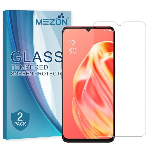 [2 Pack] Vivo Y52 5G Tempered Glass 9H HD Crystal Clear Premium Screen Protector by MEZON – Case Friendly, Shock Absorption (Vivo Y52 5G, 9H)