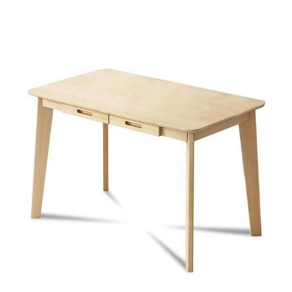 MIUZ Computer Desk Office Study Desks Laptop Table Drawers Workstation Nordic Natural 120x55x72cm