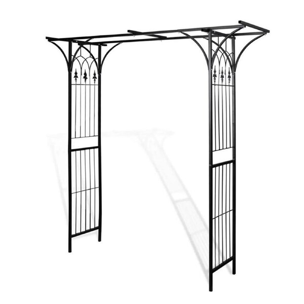 Outdoor Metal Garden Arbor Arch Trellis Ornament Climbing Plants Wedding Gate