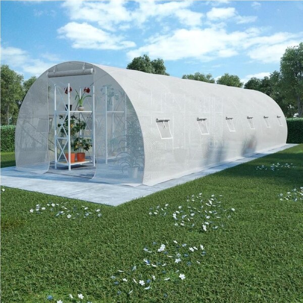 Walk In Greenhouse Large Outdoor Tunnel Plant House Flower Vegetable Shed 9x3m