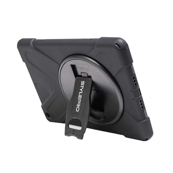 StylePro, iPad 7, 8 & 9th gen, shockproof case with rotating stand for iPad 10.2” black