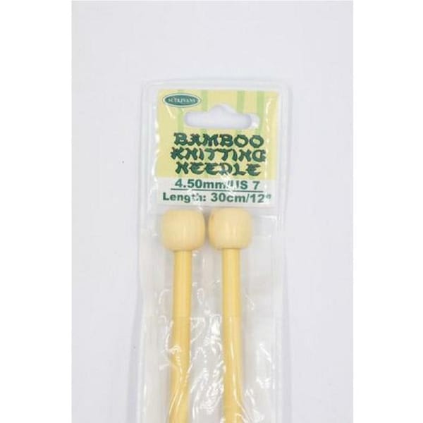 Bamboo Knitting Needles 30cm - 4.5mm