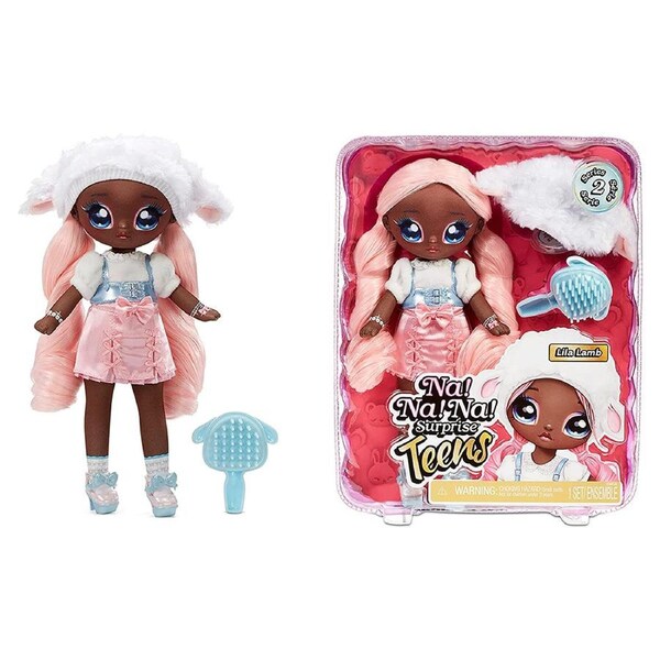 Na! Na! Na! 28cm Surprise Teen Dress Up Fashion Kids Playing Doll Set Lila Lamb