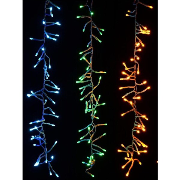336 Multi Colour LED 90cm Firecracker Cluster Icicle Light