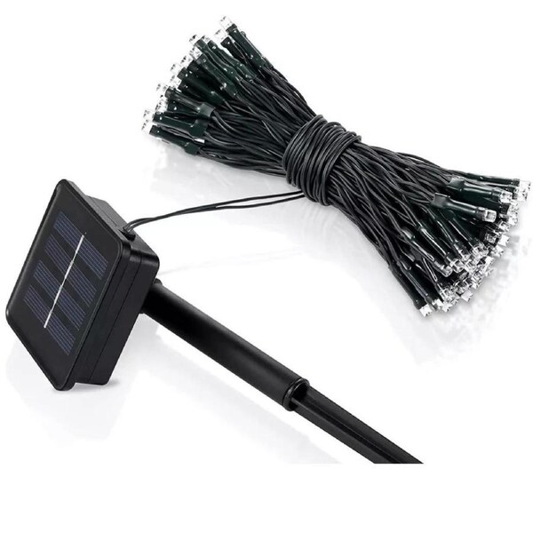 Solar Fairy Christmas Lights 100 LED String Lights Garden Patio Green