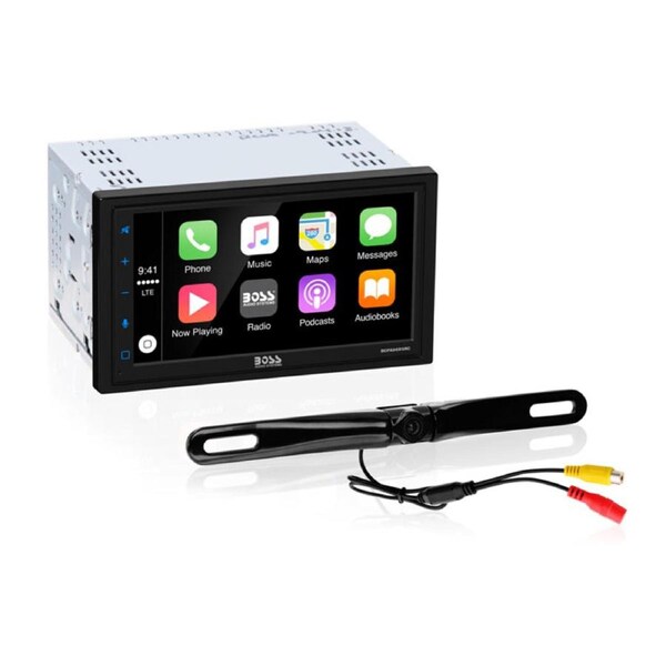 Boss Audio BCPA9685RC Mechless Apple CarPlay Android Auto w/ Camera