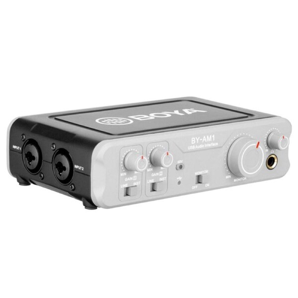 Boya BY-AM1 Dual Channel Audio Mixer Phamtom Power To Microphones