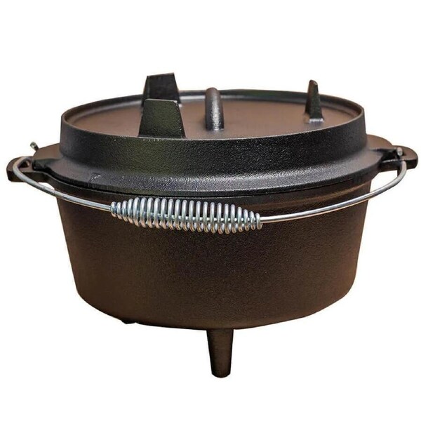 Cast Iron Dutch Oven & Skillet 4.5qt by Flaming Coals