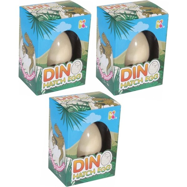 3x Nurchums SM Dino Collectibles Hatching Dinosaur Egg 11cm Toy Kids/Child 3y+