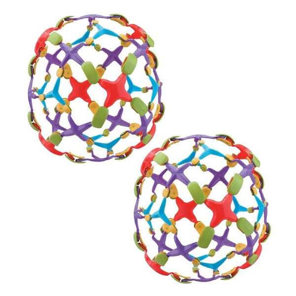 2x Discovery Expand A Ball Sphere 13cm Twist Tactile Play Toys 3y+ Toddler/Kids