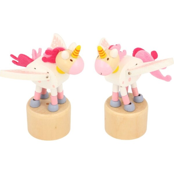 2x Majigg Unicorn Push Puppets 12cm Magic Creative Fun Toy Toddler/Kids 3y+ Asst
