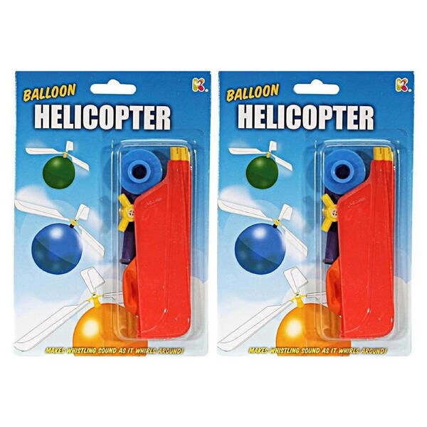 2x Discovery Helicopter Balloon 21cm Kit Fun Outdoor Toy 8y+ Kids/Children Asst