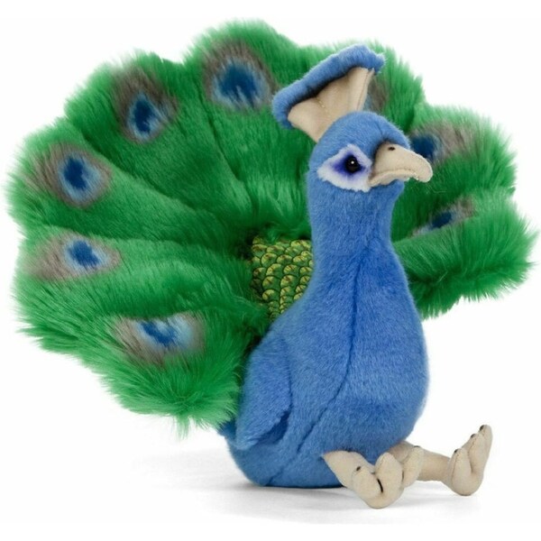 Living Nature Peacock 18cm Soft Stuffed Animals Plush Baby/Infant/Children 0m+