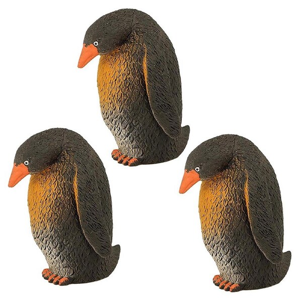 3x Fumfings Animal Stretchy Beanie Penguin 11cm Soft Sealife 3y+ Toy Child/Kids