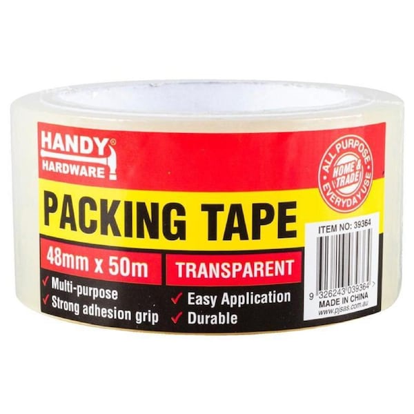 12Rolls Packaging Tape Clear Sticky Sealing Adhesive Tape Transparent 48mm 50m
