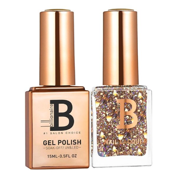 Billionaire Gel Polish UV LED & Nail Lacquer Duo 138 Crystalized Fuchsia