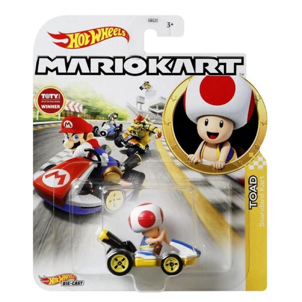 Hot Wheels Mario Kart Toad Standard Kart