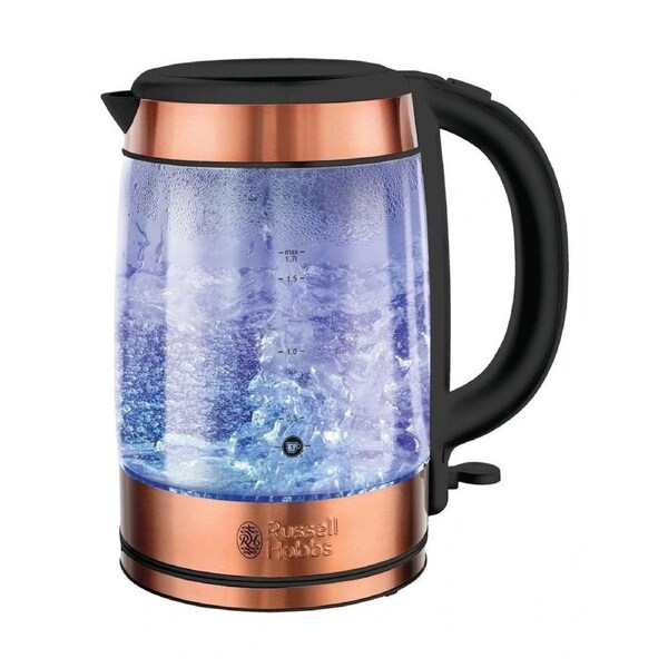 Russell Hobbs 1.7L Brooklyn Glass Kettle - Copper RHK172