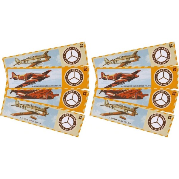 8x Gliders & Outdoors Small Poly Gliders 24cm Play Games Toy Kids 3y+ Assorted