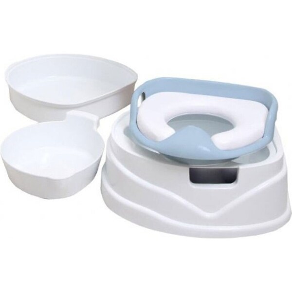 Roger Armstrong 39cm Soft Seat 4 in 1 Trainer Potty & Stepstool BLU Baby/Toddler