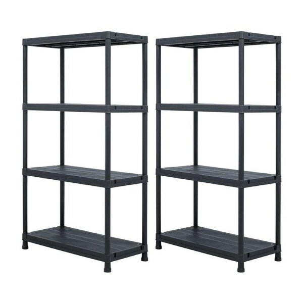 2 x Storage Racks Shelves Garage Workshop Shed Outdoor Organiser Shelf