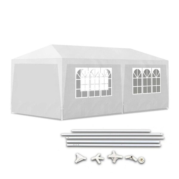 Party Tent With Side Panels 3x6m Outdoor Event Festival Shelter Canopy Gazebo