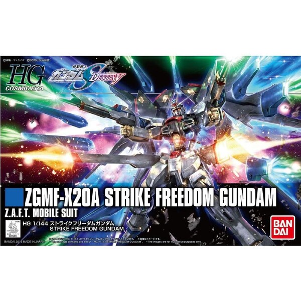 Bandai Gundam HGCE 1/144 ZGMF-X20A Strike Freedom Gundam Gunpla Model Kit