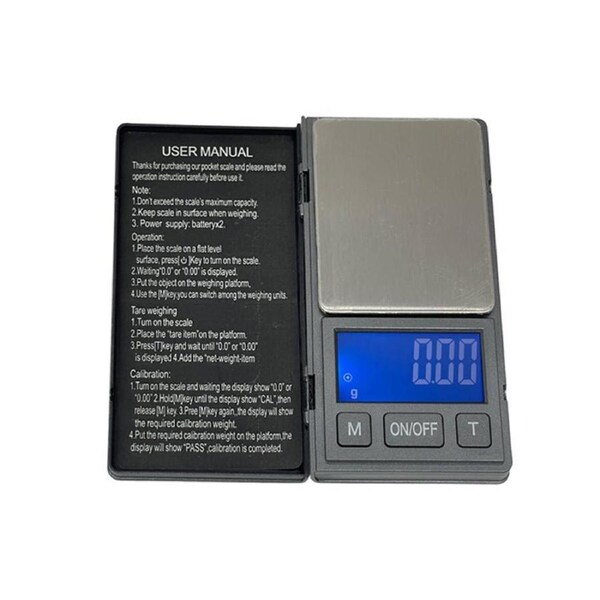 Pocket Jewellery Scale Graduation 0.1g Stainless Steel Platform 200g Max. SCP23