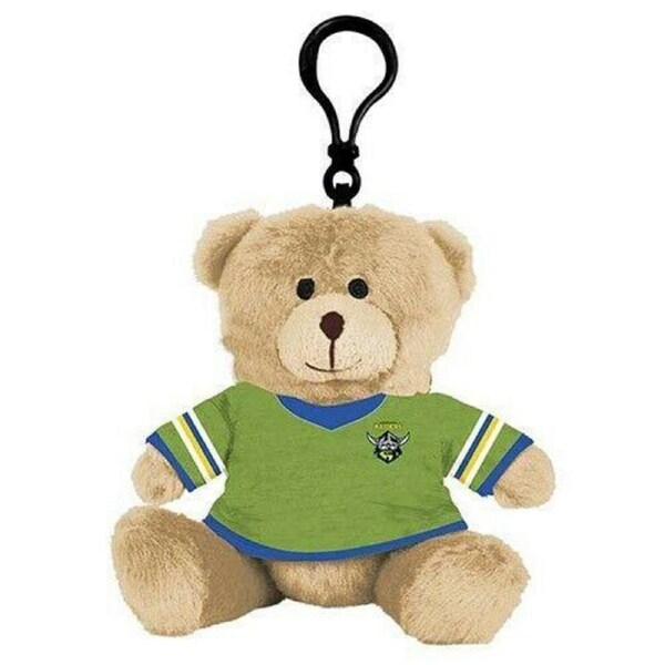 NRL Plush Teddy Bear Bag Tag - Canberra Raiders - 120mm (H)