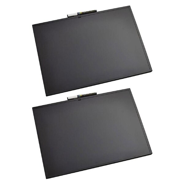 2x Sandleford 42cm Chalkboard A3 Wall Mounted Hanging Message Board w/Marker BLK