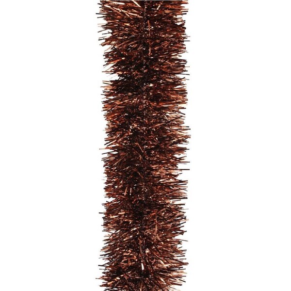 25m BROWN Christmas Tinsel 75mm wide