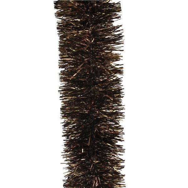 5M BROWN Christmas Tinsel 100mm wide