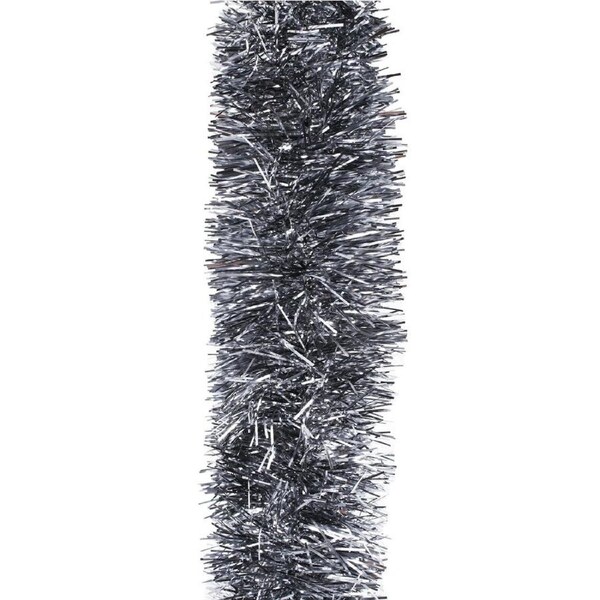 10m Grey Christmas Tinsel 75mm wide