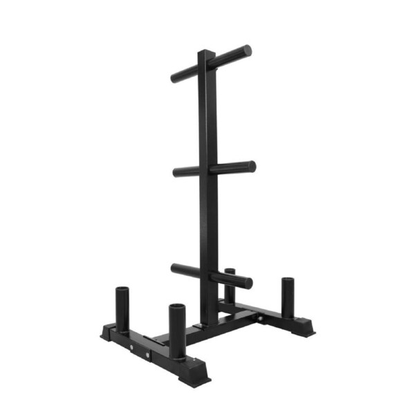 Olympic Weight Plate Rack for 2 Inch Plates Vertical Bar Holder for Home Gym - V2.0