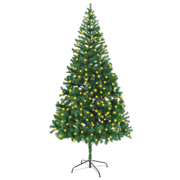 Artificial Pre-lit Christmas Tree 210 cm 910 Branches vidaXL