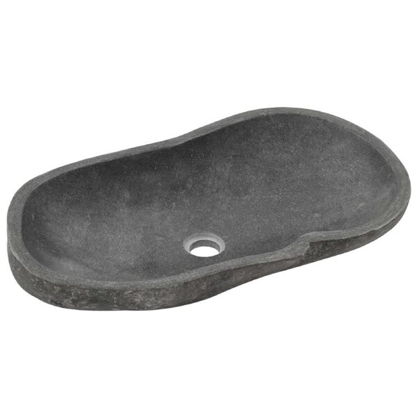 Natural Stone Bathroom Washbasin Decorative Vanity Sink Rustic Oval Hand Basin