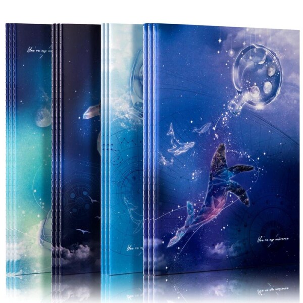 DELI A5 School Soft Cover Notebook 60 Pages Kids School Exercise Book 12 PCS Pack With 4 Patterns