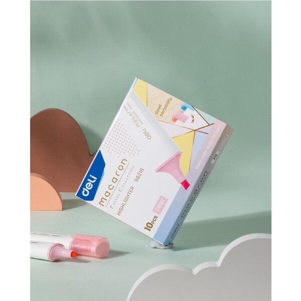 DELI Bright Color Highlighter Pen Kids Graffiti Marker Pen Office School Stationery Supplies 10 PCS Pack Orange