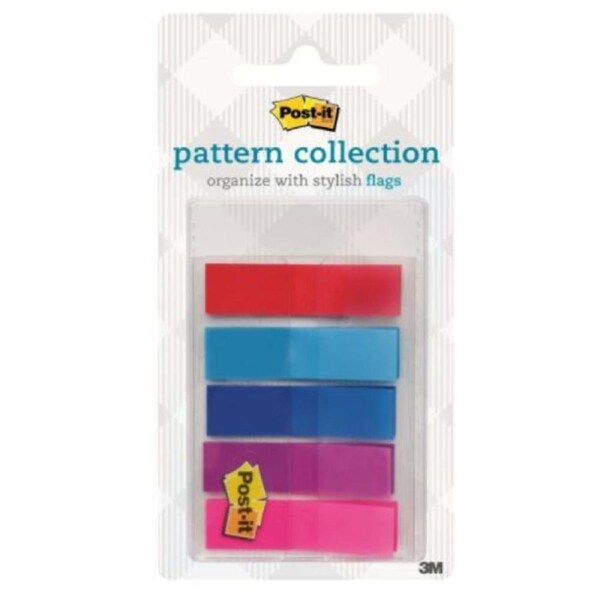 Post-it Pattern Flags Gingham Collection 11.9mm x 43.2mm 683-PLAID1-S